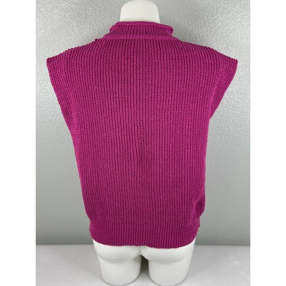 New In Collection Women Small Pink Franchesca Knit Vest Sweater Sleeveless NWT - Picture 5 of 9